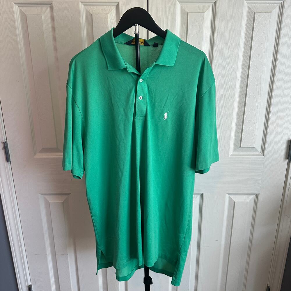 Polo Ralph Lauren Performance Polo Shirt Men's L Green Short Sleeve Pony Logo